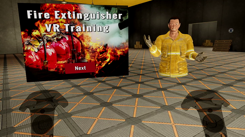 Fire Extinguisher VR Training Image